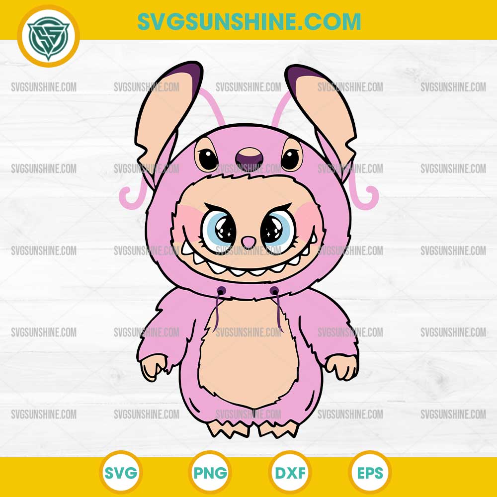 Angel Labubu SVG, Labubu Stitch Angel SVG PNG Angel Labubu SVG, Labubu Stitch Angel SVG PNG