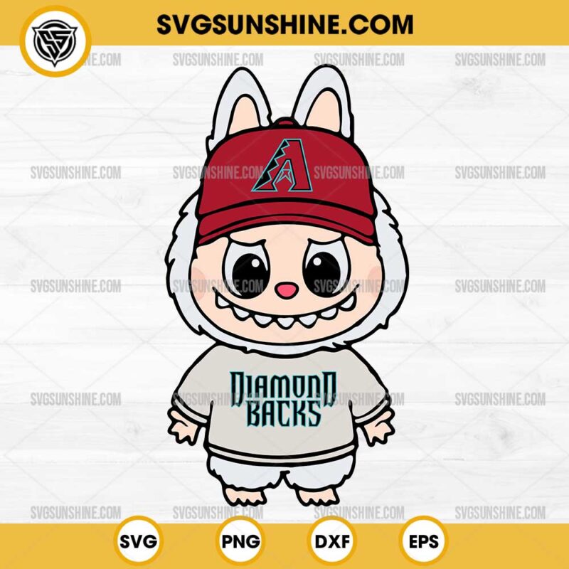 Labubu Arizona Diamondbacks SVG, Labubu Baseball MLB SVG