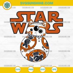 BB-8 Cat Star Wars SVG, Star Wars Character SVG