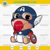 Baby Captain America SVG, Chibi Captain America Marvel SVG