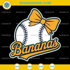 Baseball Bananas SVG, Savannah Bananas Baseball SVG