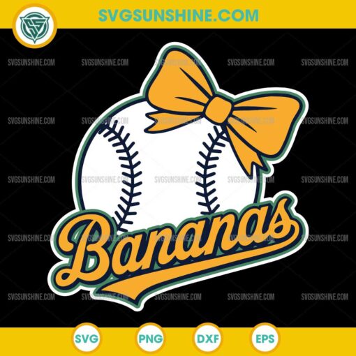 Baseball Bananas SVG, Savannah Bananas Baseball SVG