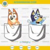 Bluey And Bingo Pocket SVG Bundle, Bluey And Bingo SVG