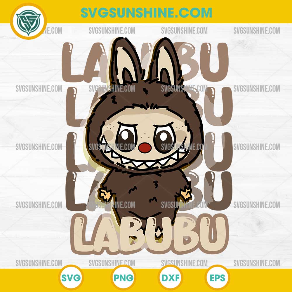 Brown Labubu SVG, Cute Labubu SVG Brown Labubu SVG, Cute Labubu SVG
