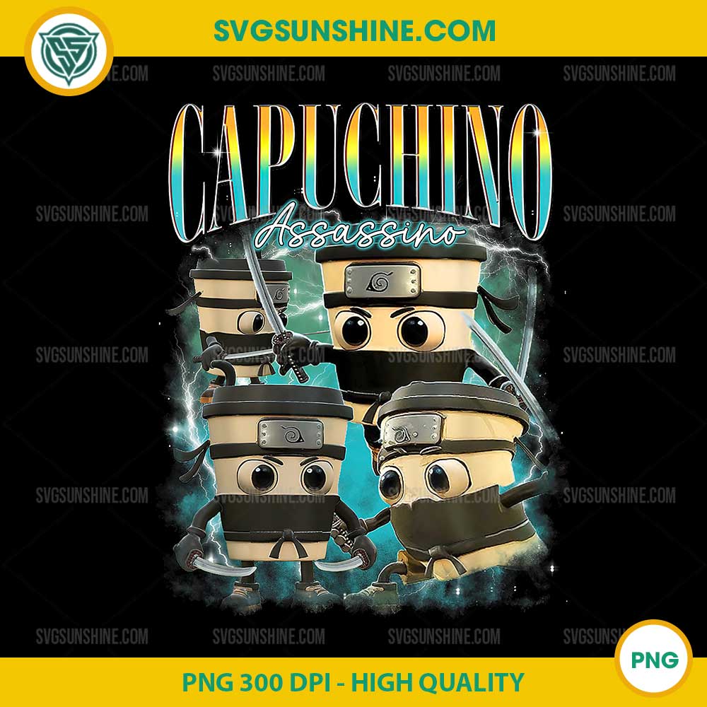 Capuchino Assassino PNG, Funny Italian Brainrot Meme PNG Capuchino Assassino PNG, Funny Italian Brainrot Meme PNG