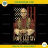 Cardinal Robert Prevost Pope Leo XIV PNG, Pope Leo XIV American Flag PNG