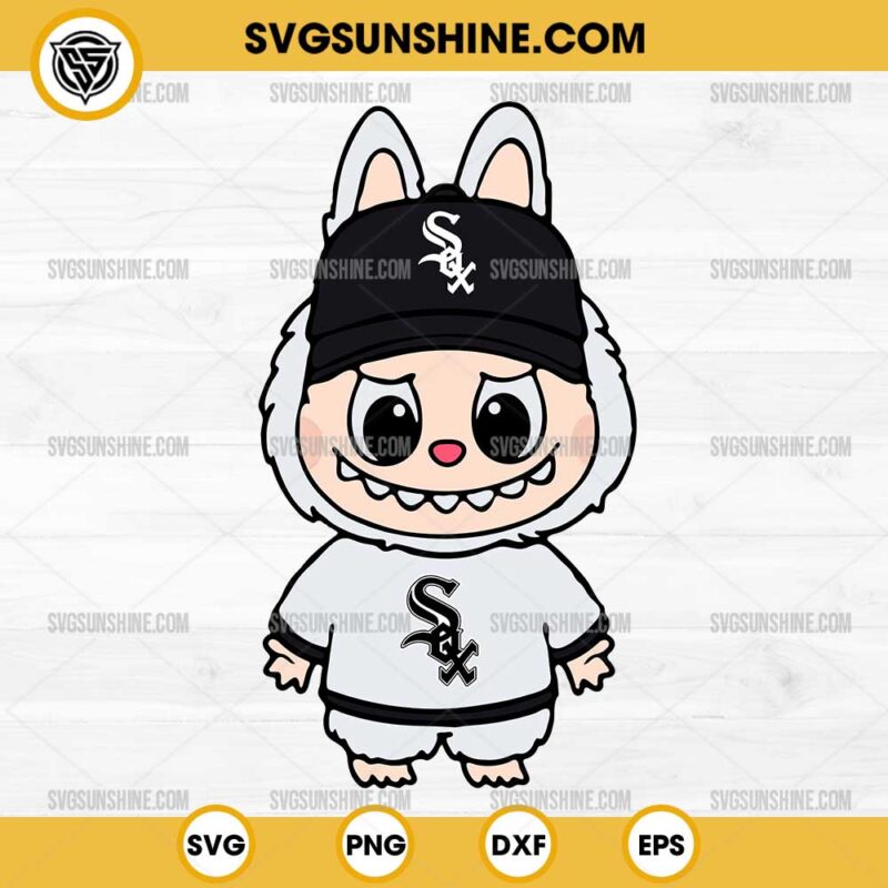 Labubu Chicago White Sox SVG, Labubu Baseball MLB SVG