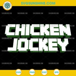 Chicken Jockey SVG, Minecraft Gaming SVG, Funny Minecraft SVG