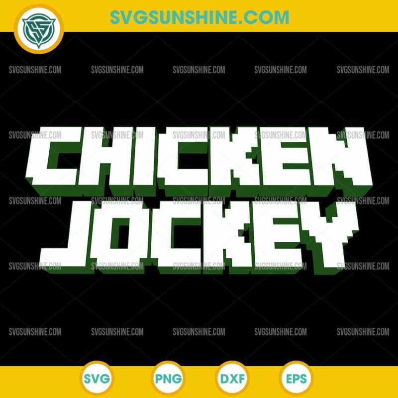 Chicken Jockey SVG, Minecraft Gaming SVG, Funny Minecraft SVG