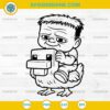 Chicken Jockey SVG, Minecraft SVG, Baby Zombie Riding Chicken SVG