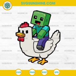 Chicken Jockey – Minecraft SVG PNG File
