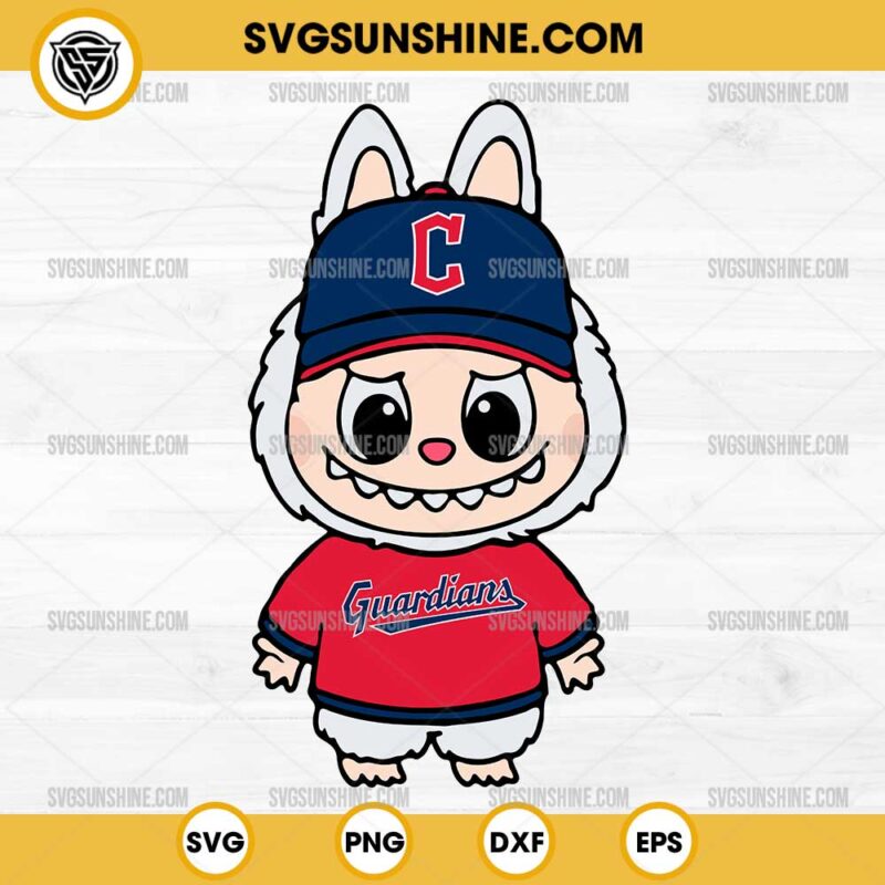 Labubu Cleveland Guardians SVG, Labubu Baseball MLB SVG
