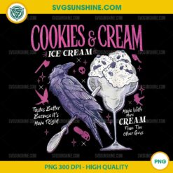 Cookies & Cream Ice Cream PNG, Butcher Blackbird PNG