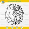 Floral Brain SVG, Mental Health SVG, Nurse SVG, Awareness SVG