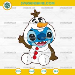Frozen Olaf Stitch SVG, Disney Stitch SVG, Stitch Olaf SVG