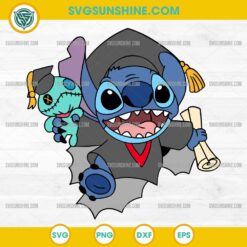 Graduation Stitch and Scrump SVG, Graduation Stitch Senior SVG