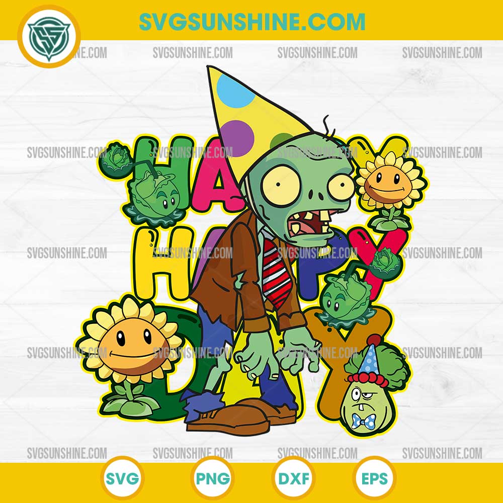 Happy Day Plants vs Zombies SVG PNG Happy Day Plants vs Zombies SVG PNG