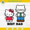 Hello Kitty Best Dad SVG, Hello Kitty Fathers Day SVG