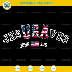 JesUSAves SVG, Jesus Saves SVG, Jesus USA SVG, American Flag Patriotic Christian SVG