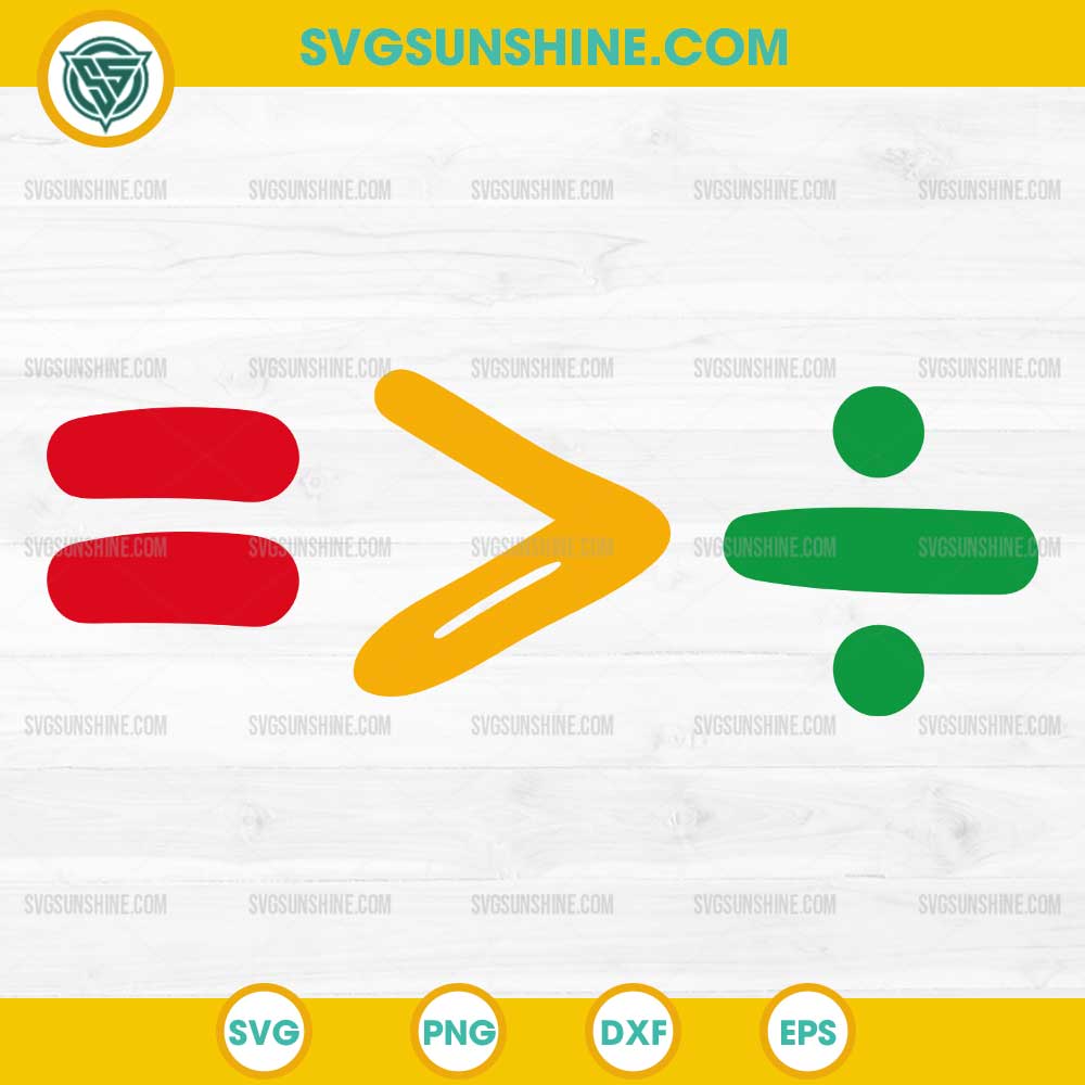 Juneteenth Equality Is Greater Than Division SVG Juneteenth Equality Is Greater Than Division SVG