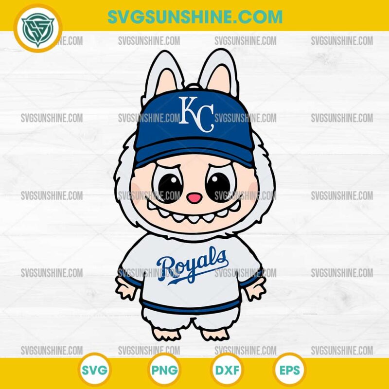 Labubu Kansas City Royals SVG, Labubu Baseball MLB SVG