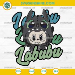 Labubu Dragon Toothless SVG, Labubu Toothless How to Train Your Dragon SVG