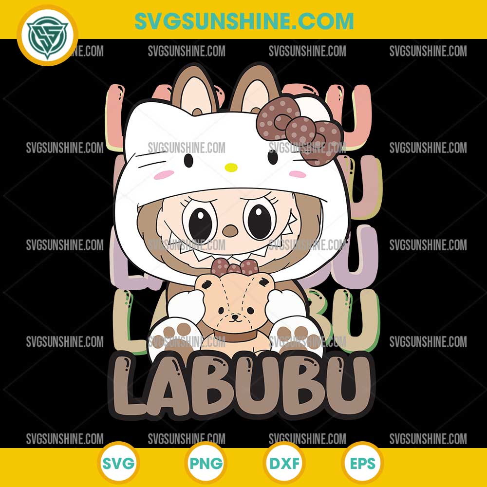 Labubu Hello Kitty SVG, Kawaii Labubu Hello Kitty SVG Labubu Hello Kitty SVG, Kawaii Labubu Hello Kitty SVG