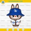 Labubu Los Angeles Dodgers SVG, Labubu Baseball SVG