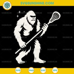 Lacrosse Bigfoot SVG, Bigfoot Playing Lacrosse SVG