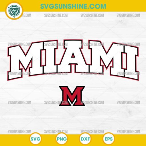 Miami University Ohio Redhawks SVG, Miami Redhawks logo SVG