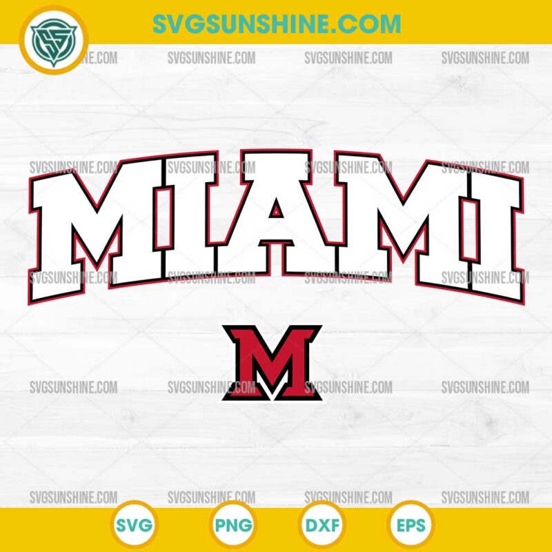 Miami University Ohio Redhawks SVG, Miami Redhawks logo SVG