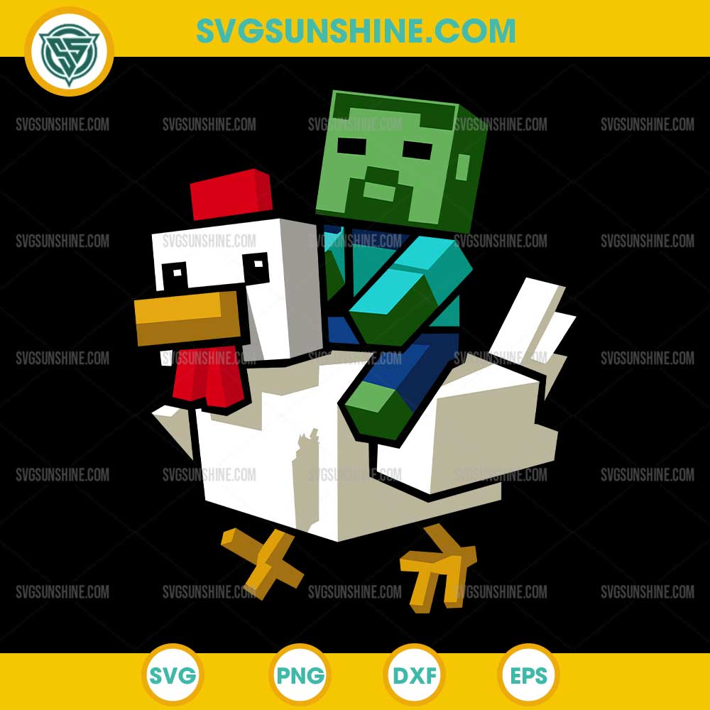 Minecraft Chicken Jockey SVG PNG DXF EPS Minecraft Chicken Jockey SVG PNG DXF EPS