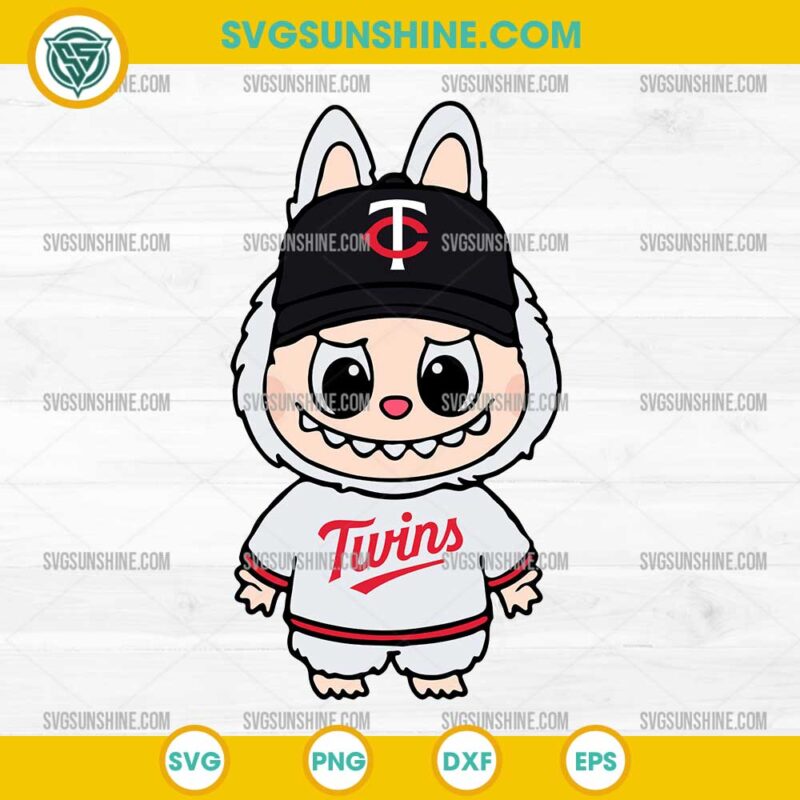 Labubu Minnesota Twins SVG, Labubu Baseball MLB SVG
