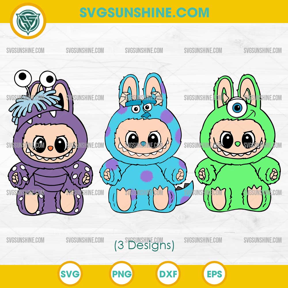 Monsters Inc Labubu SVG Bundle, Cute Labubu Monsters Inc SVG PNG File Monsters Inc Labubu SVG Bundle, Cute Labubu Monsters Inc SVG PNG File