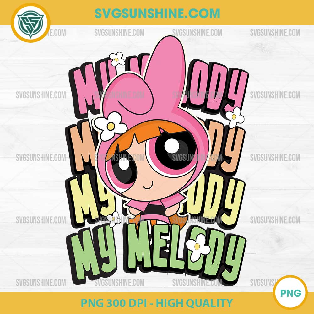 My Melody Blossom SVG, My Melody The Powerpuff Girls SVG My Melody Blossom SVG, My Melody The Powerpuff Girls SVG