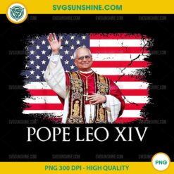 New Pope Leo XIV PNG, Robert Prevost American Flag PNG