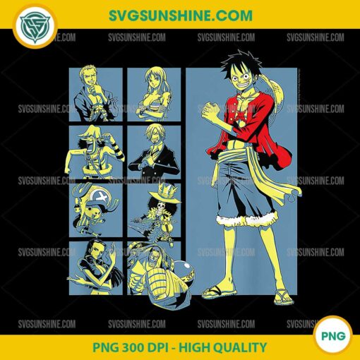 One Piece Characters PNG, Anime One Piece PNG, One Piece Straw Hat Pirates PNG