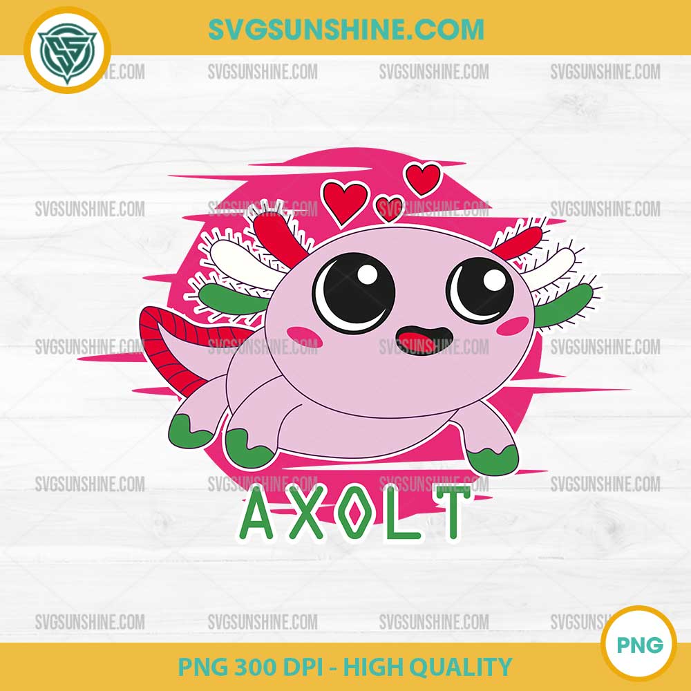 Pink Axolotl SVG, Funny Axolotl Cute SVG Pink Axolotl SVG, Funny Axolotl Cute SVG