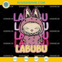 Pink Labubu SVG, Labubu SVG