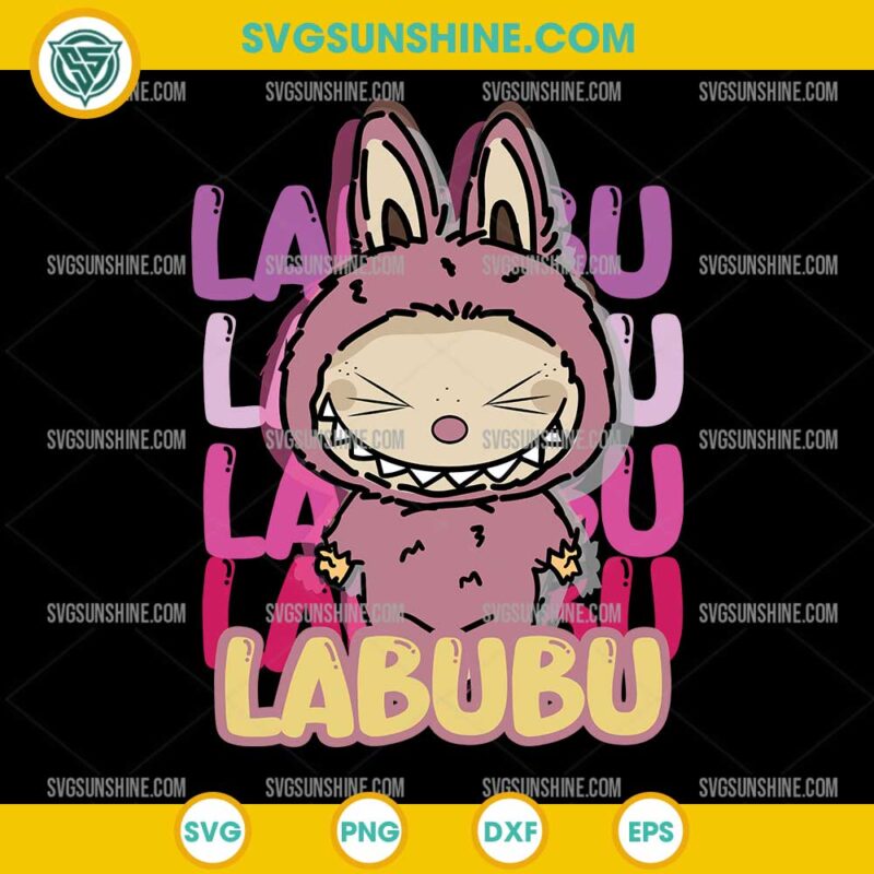 Pink Labubu SVG, Labubu SVG