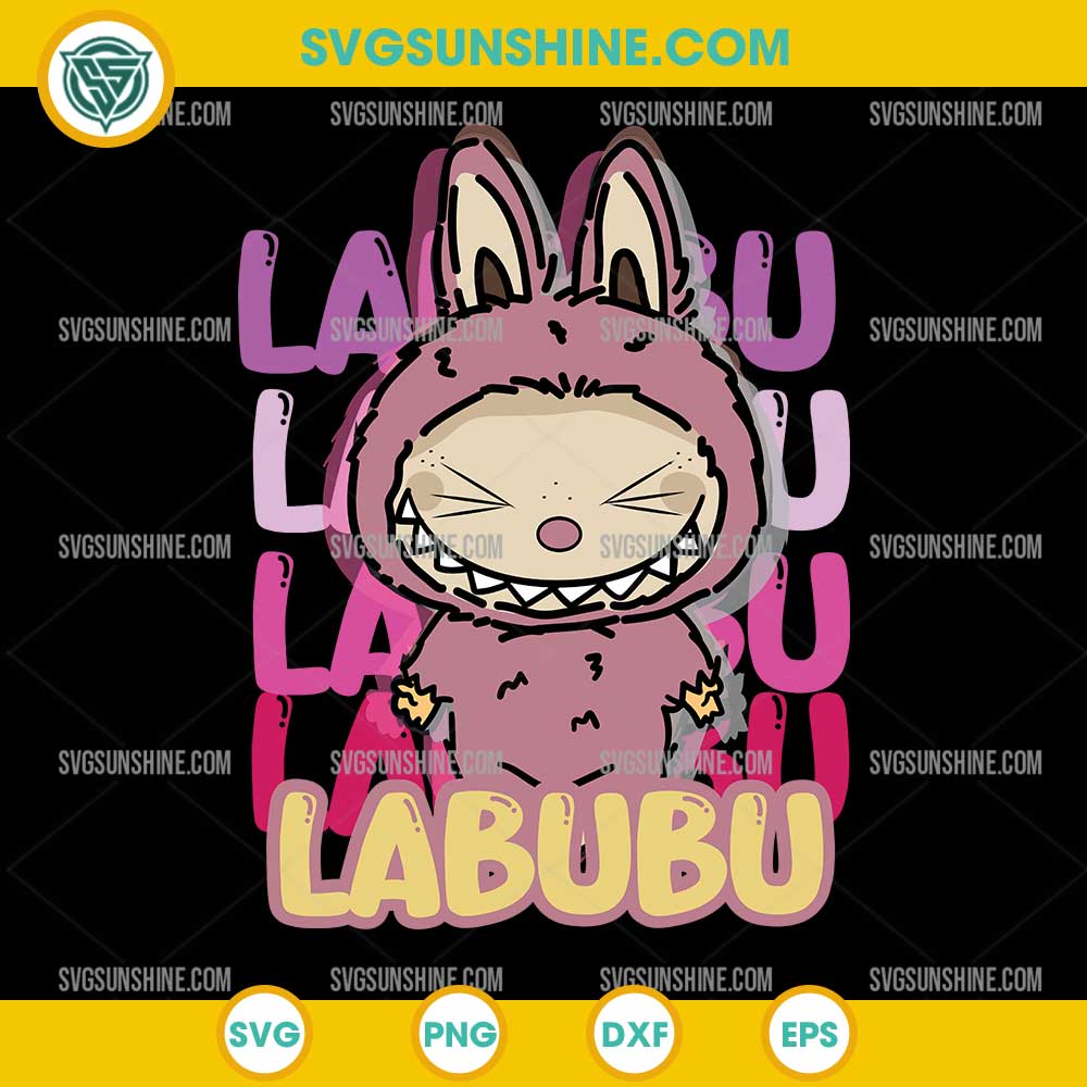 Pink Labubu SVG, Labubu SVG Pink Labubu SVG, Labubu SVG