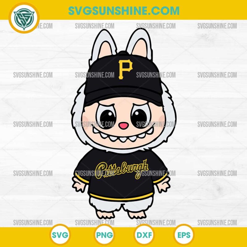 Labubu Pittsburgh Pirates SVG, Labubu Baseball MLB SVG