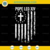 Pope Leo XIV American Flag SVG, Christian faith Pope SVG