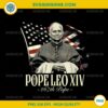 Pope Leo XIV PNG File, Pope Leo XIV American Flag PNG