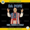 Pope Leo XIV Red White Holy PNG, Da Pope From America Chicago Pope Leo XIV PNG