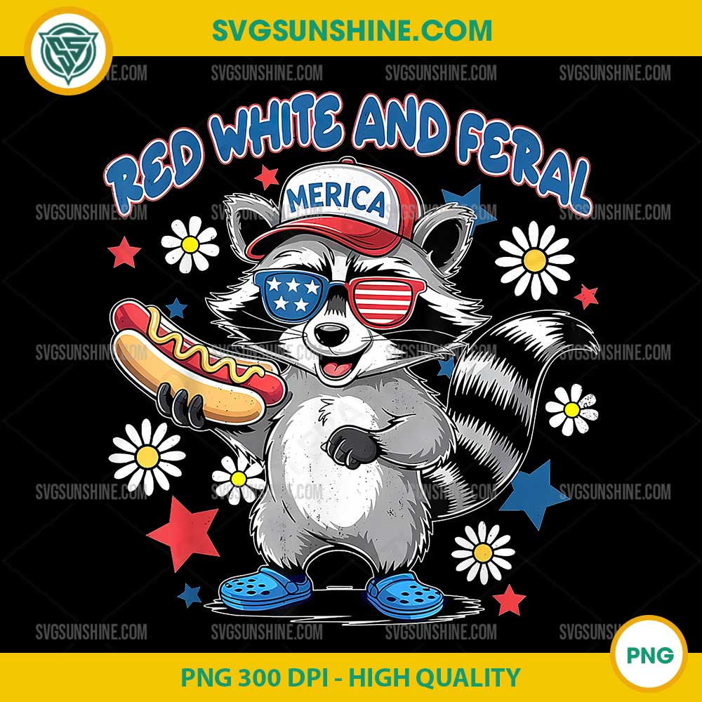 Raccoon Red White And Feral PNG, 4th Of July Raccoon America PNG Raccoon Red White And Feral PNG, 4th Of July Raccoon America PNG