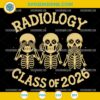 Radiology Class Of 2026 SVG, Radiology SVG, Funny Skeleton SVG