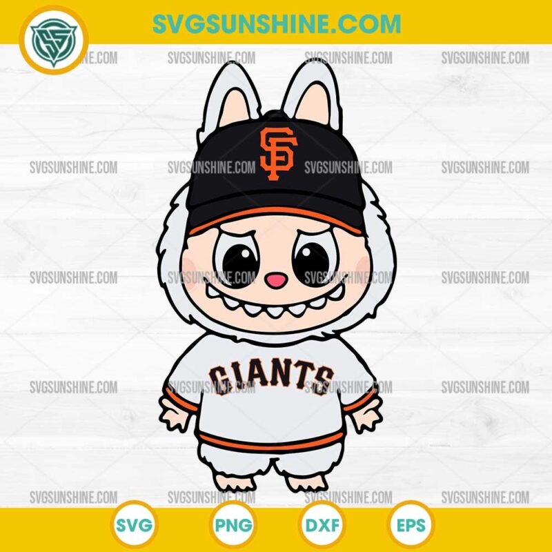 Labubu San Francisco Giants SVG, Labubu Baseball MLB SVG
