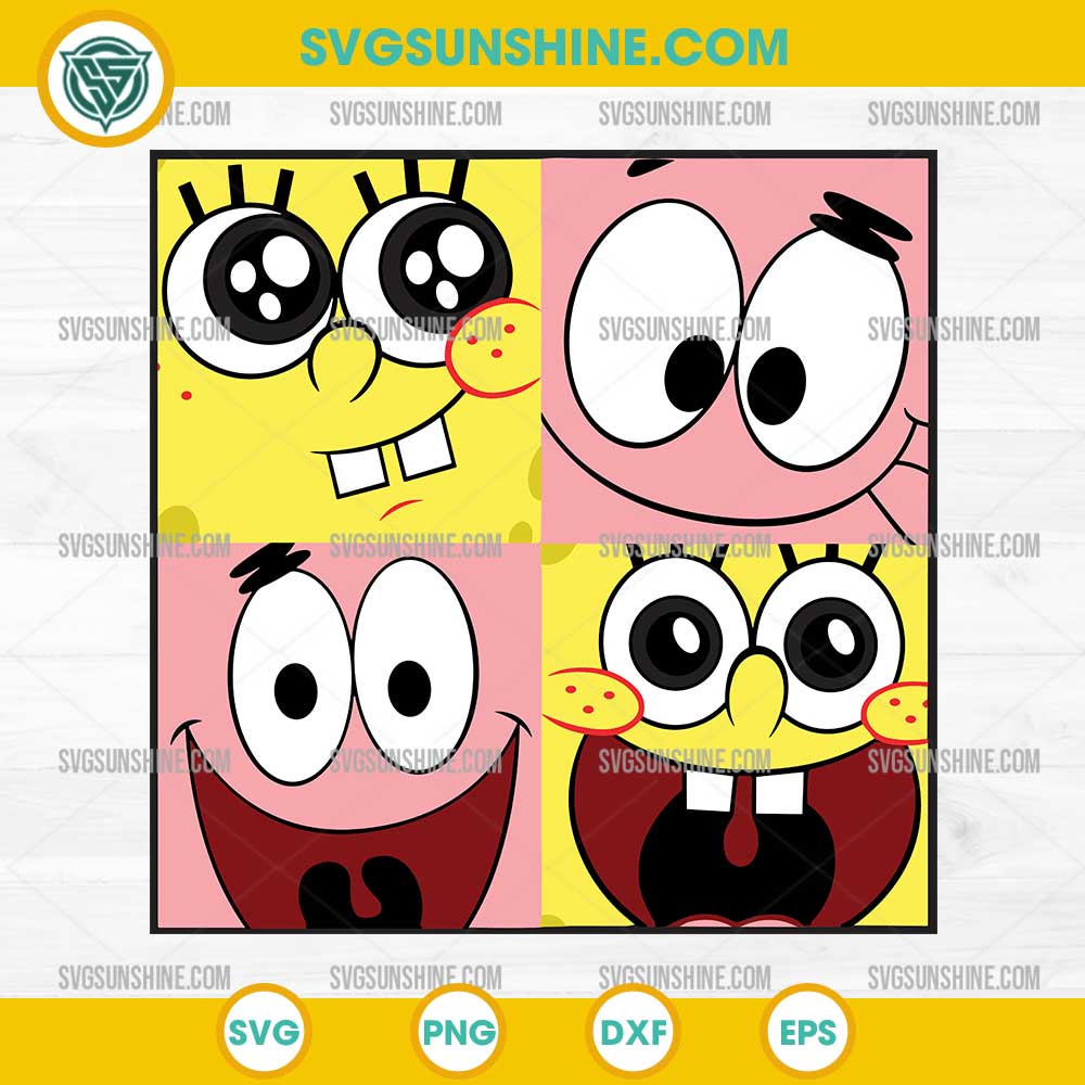 SpongeBob Face SVG, SquarePants SVG, Patrick Star SVG SpongeBob Face SVG, SquarePants SVG, Patrick Star SVG