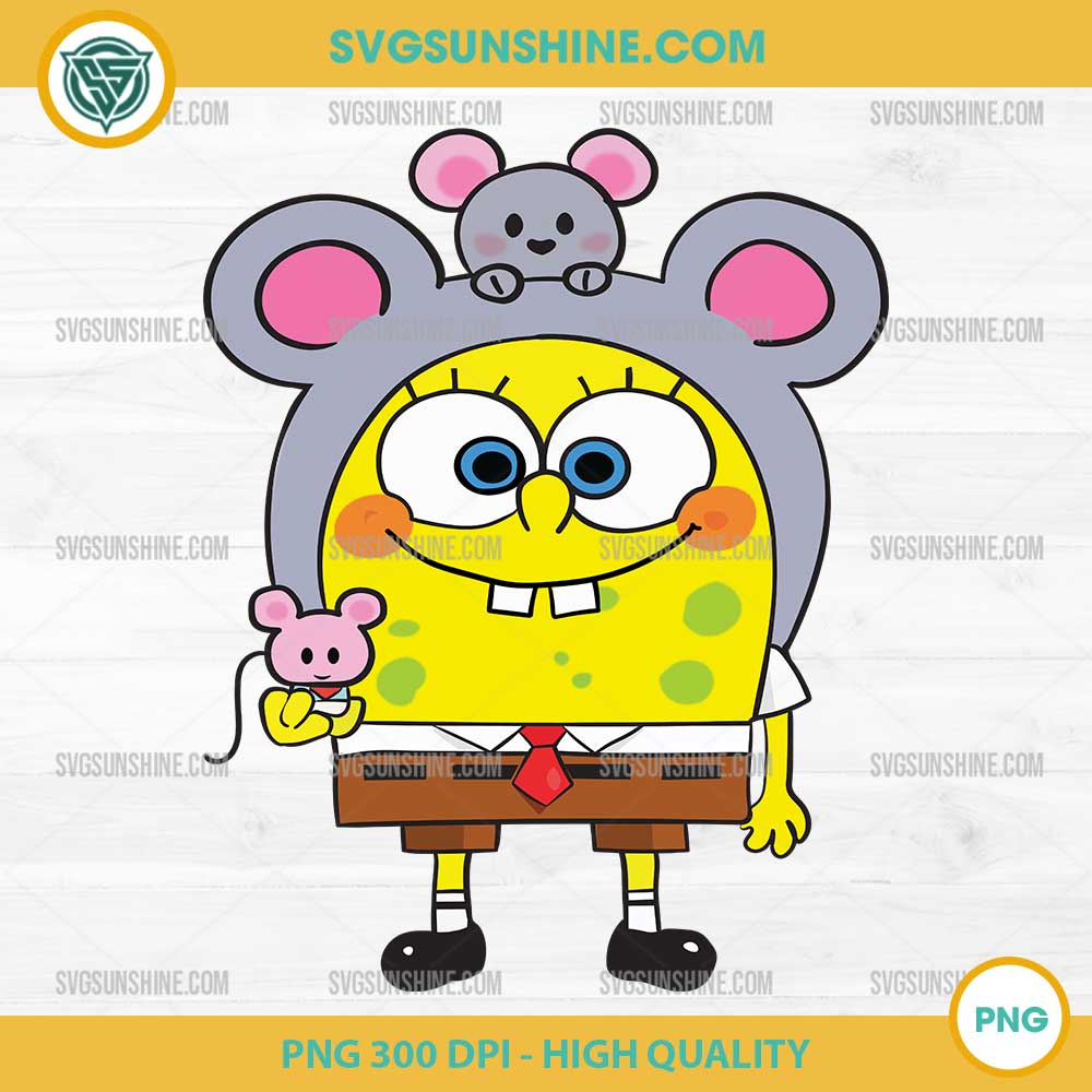 SpongeBob Mouse SVG, SpongeBob SquarePants SVG SpongeBob Mouse SVG, SpongeBob SquarePants SVG